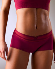femme portant un shorty de sport sans couture hastko SHORTY N°19 